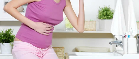 Náuseas, enjoos e vómitos como sintomas de uma gravidez